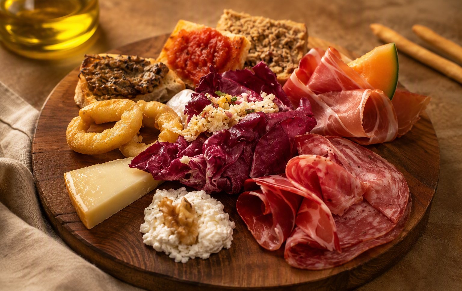 Antipasto Gran Pineta con salumi, formaggi e fritti